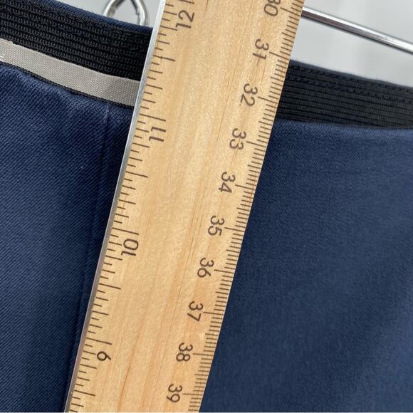 Everlane The Curvy Side-Zip Stretch Cotton Pant Navy Blue Capsule Wardrobe 10 - Picture 9 of 10